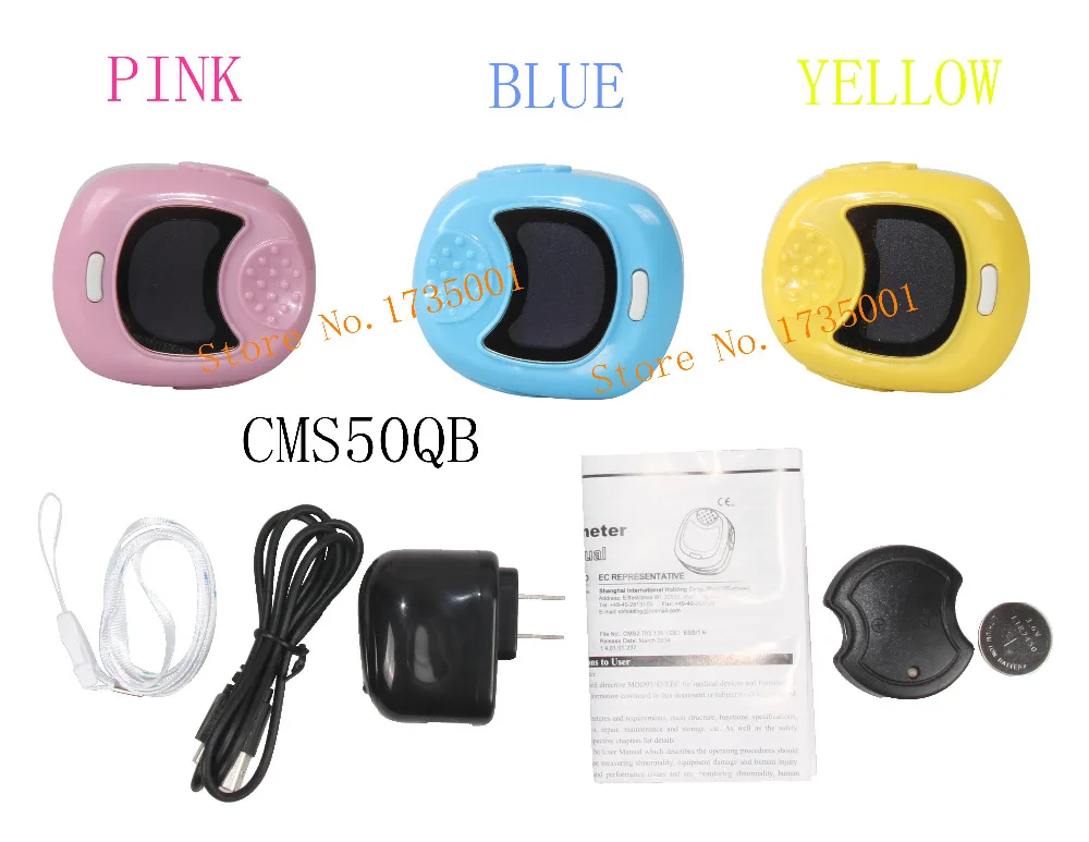 

Contec Manufacturer Shipping FDA CE CMS50QB OLED Pediatric Children Kids Finger Pulse Oximeter Spo2 PR
