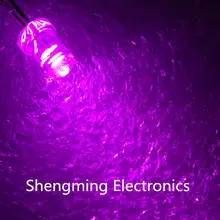 100 шт 3 мм круглый розовый сверхяркий светодиодный прозрачный