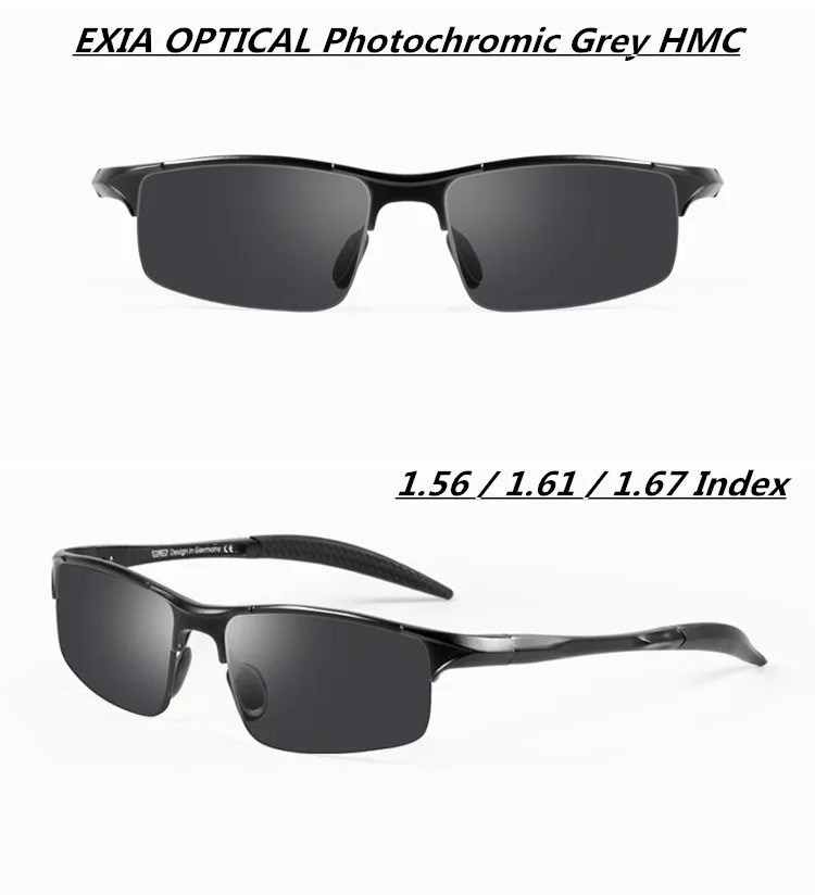 Фотохромные линзы, очки, алюминиево-магниевая Металлическая оправа, Брендовые очки EXIA, серия оптических KD-24