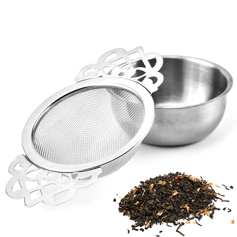 

Stainless Steel Tea Filter Double Ear Traditional Hanging Spice Mesh Tea Strainer TT-best