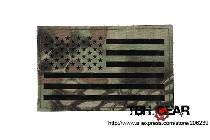 TMC Large 12.7x7.9cm Military US Flag Patches Infrared Patch In Ktyptek Mandrake(SKU12050458) |