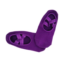 Женские носки для йоги, Нескользящие бандажные хлопковые спортивные носки для йоги, женские носки для пилатеса и балета, танцевальные носки, тапочки, свободный размер