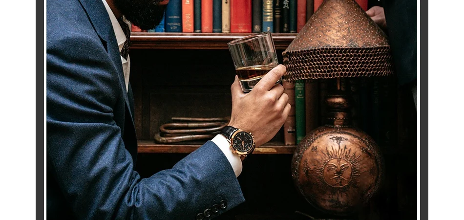 SINOBI Мужские золотые Бизнес наручные часы 007 серии Хронограф военные NATO нейлоновый ремешок для часов Топ люксовый бренд Relojes Hombre