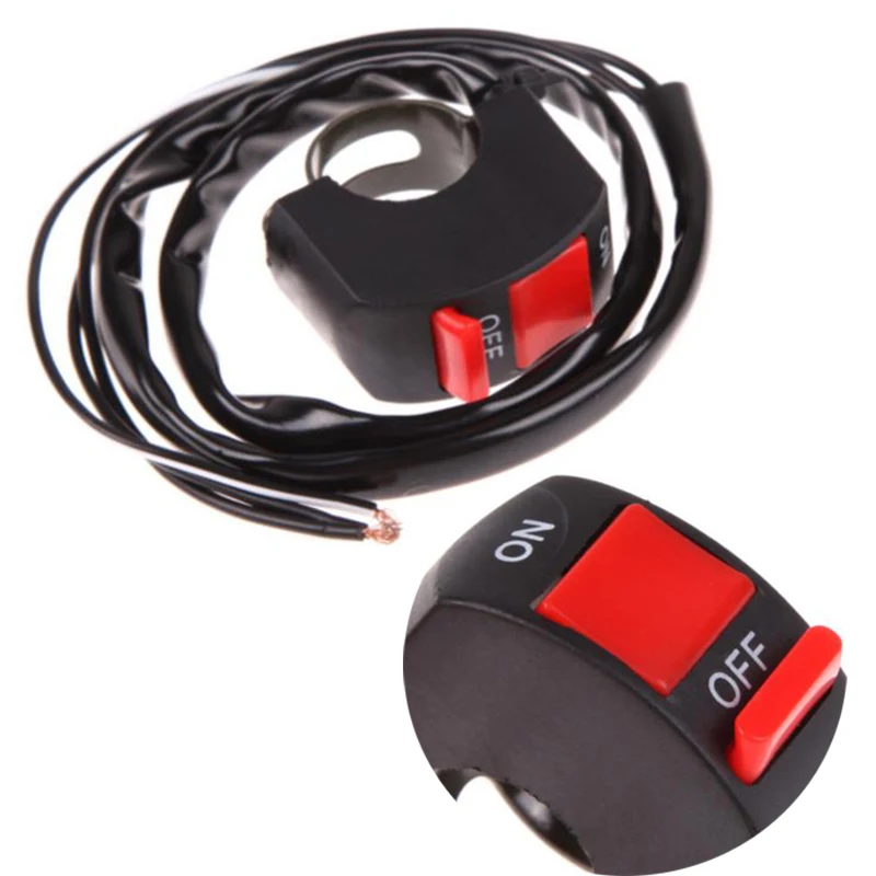 

Motorcycle Switches Bullet Connector Handlebar Switches ON/OFF Button Connector Push Button Switch Motorbike Accessories