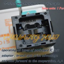 BGA24 to DIP8 Adapter TFBGA24 Programmer Adapter for SPI FLASH size=6x8mm Pin sorting=4x6 Pitch=1.0mm