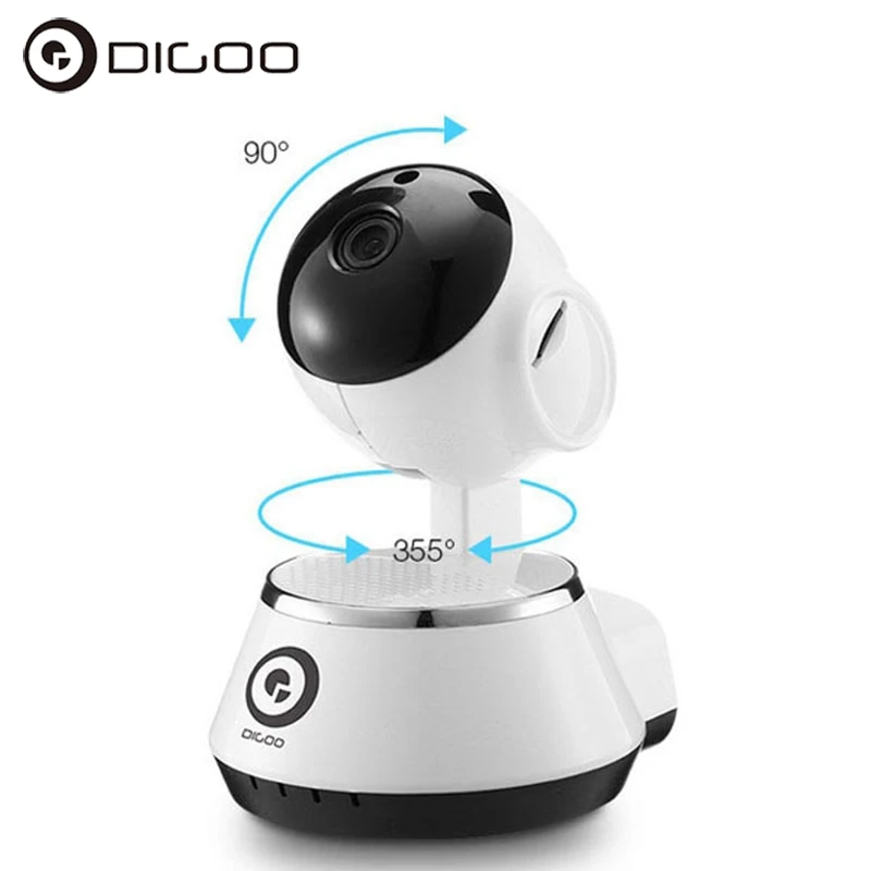 

Digoo BB-M1 Wireless WiFi USB Baby Monitor Alarm Home Security IP Camera 64G TF HD 720P Audio Netip Protection Wifi Camera 3.6mm