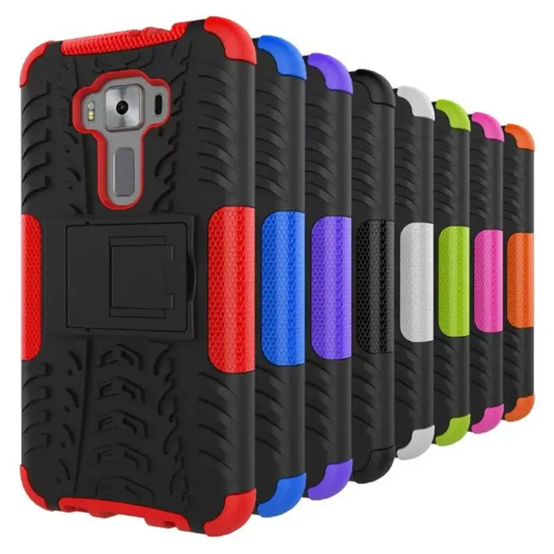 

For Asus Zenfone 3 ZE520KL Case 5.2 " TPU Shock Proof Silicone + Hard Phone Case For Asus Zenfone 3 ZE520KL Case Back Cover Skin