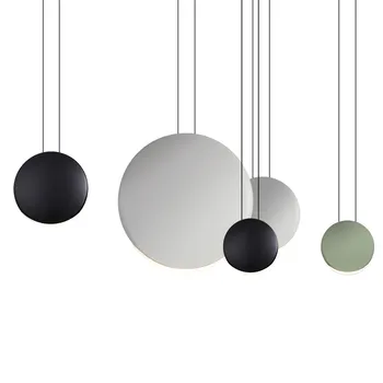 

Mooielight Round Resin Led Bar Pendant Light Nordic Minimalism Bedroom Art Deco Led Hanging Light Dining Room Suspension Lamp