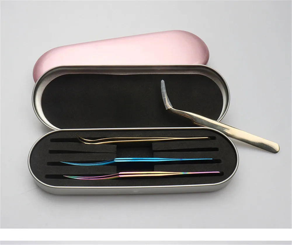 Профессиональная коробка для хранения ресниц Пинцет для наращивания ресниц инструменты коробка для пинцета портативные безопасные инструменты для макияжа