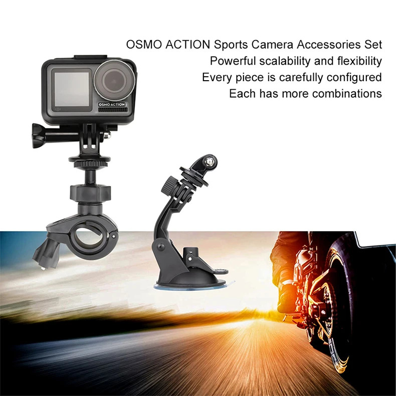 Для DJI Osmo Action Tripod Selfie Stick велосипедный зажим на запястье шейный ремень на голову нагрудный ремень для дайвинга плавучий барный зажим для рюкзака