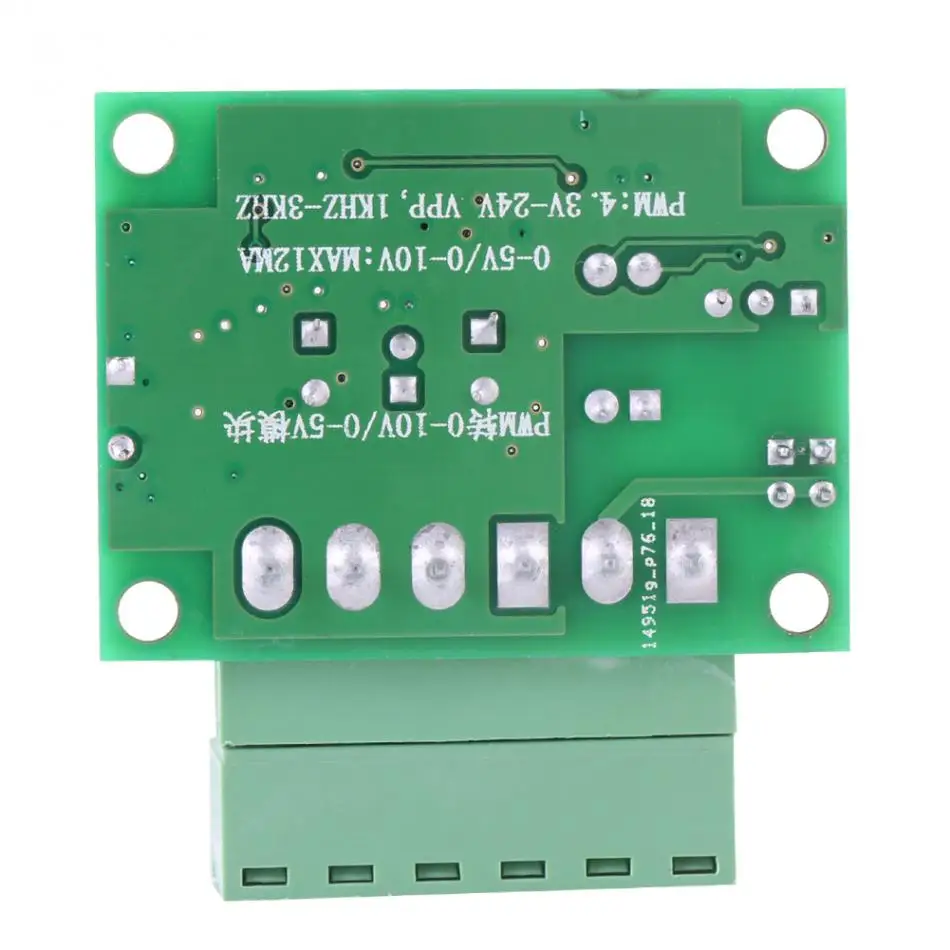 1-3KHZ 0-10V PWM Signal to Voltage Converter Module Digital Analog Board,Easy to Wire and Convenient to Use Converter 
