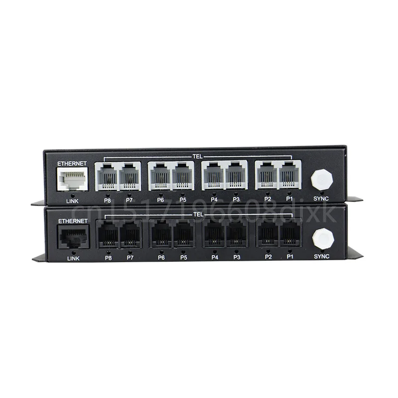 Voice fxs/fxo pots fiber multiplexer 8 rj11 ports