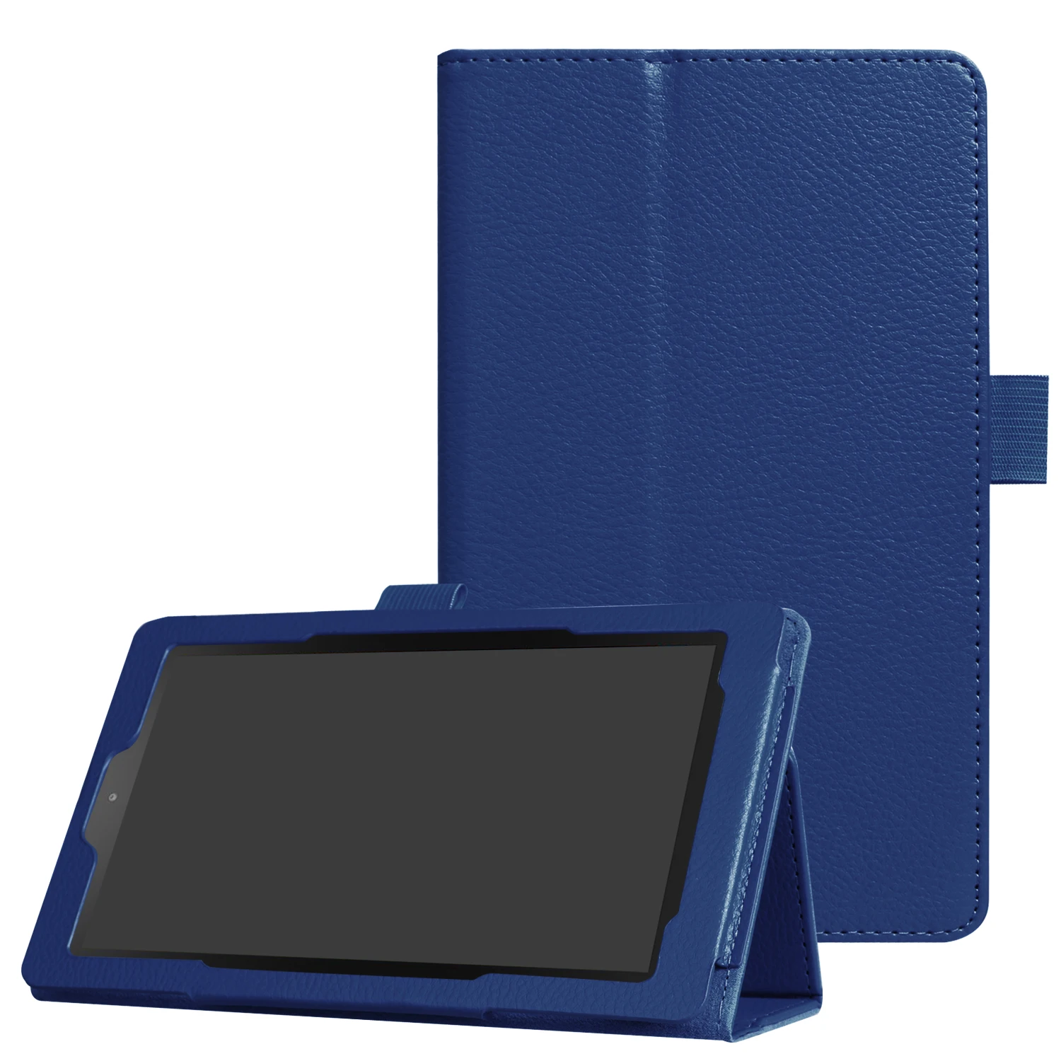 

Case For Amazon New Fire 7 Fire7 2017 Version Protective Lichee PU Leather Case Tablet Protective Cover Case+Film+Stylus Pen