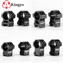 2 шт./компл. Охотничий Тактический высокого крепления 25,4 мм кольца для Ласточкин хвост Пикатинни винтовка пистолет фонарь с креплением