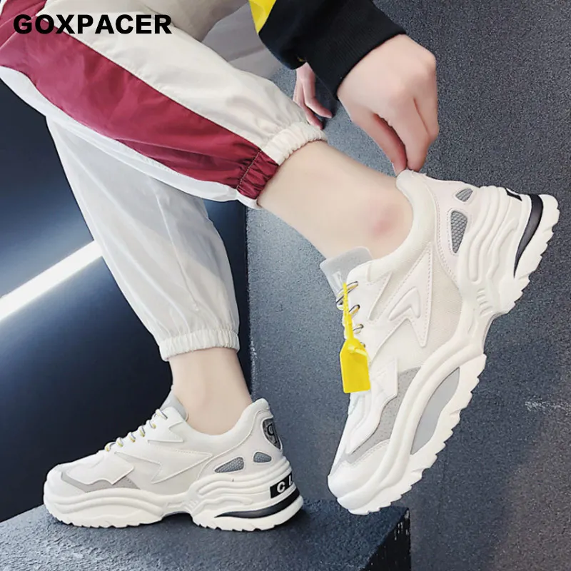 GOXPACER 2019 обувь для него и нее новые летние Для женщин кроссовки знаменитости