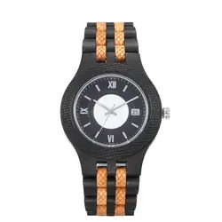 Новый бренд роскошные деревянные часы модные для мужчин деревянные MixColor ремешок аналоговые кварцевые наручные Подарок erkek коль saati Miyota