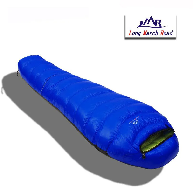 Branco para Baixo Ultraleve à Prova Bolsa de Dormir Bolsa de Couchage Estilo Múmia Ganso Enchimento Dlágua Pode Ser Emendado Slaapzak Lmr 1500g 4 Cheap Sacos de dormir