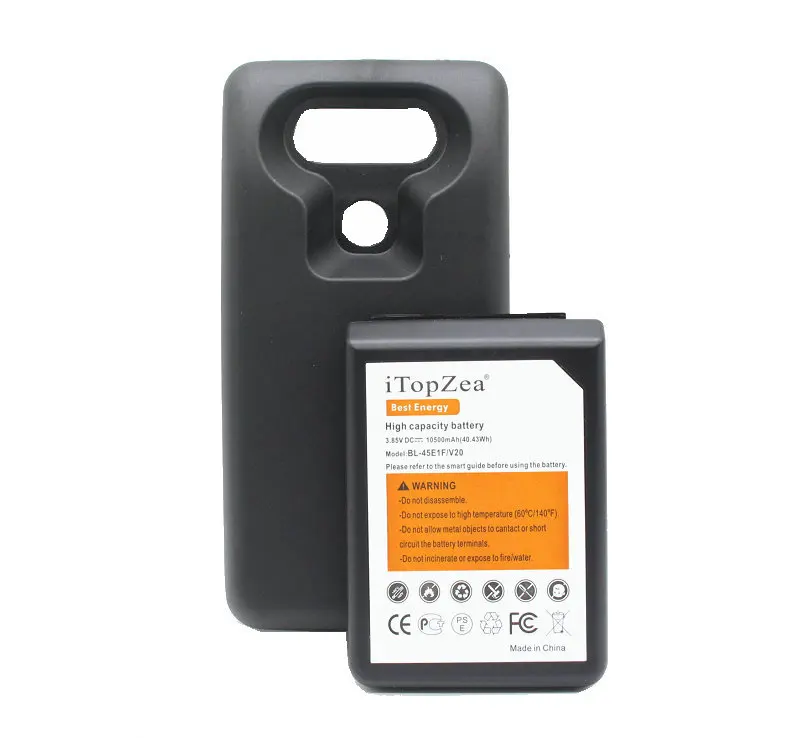 1x 10500mAh V20 Extended Battery with TPU Case BL-44E1F For LG V20