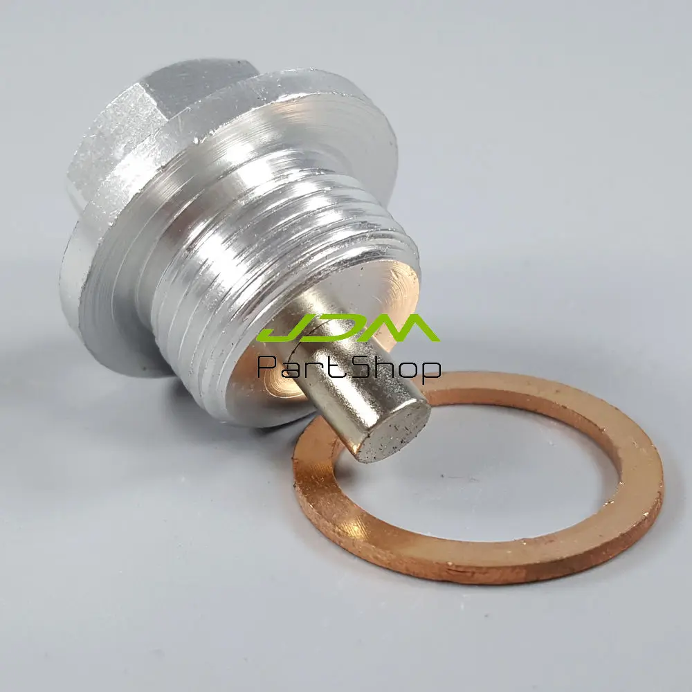 Silver Anodized Oil Sump Drain Plug For Subaru Forester M20x1