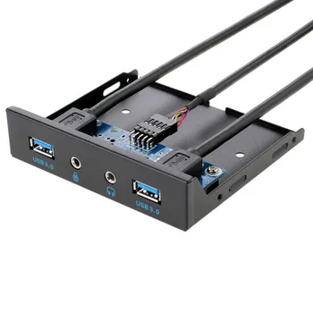 

Free shipping USB3.0 / 20Pin USB3.0 * 2 + audio interface desktop computer floppy drive panel