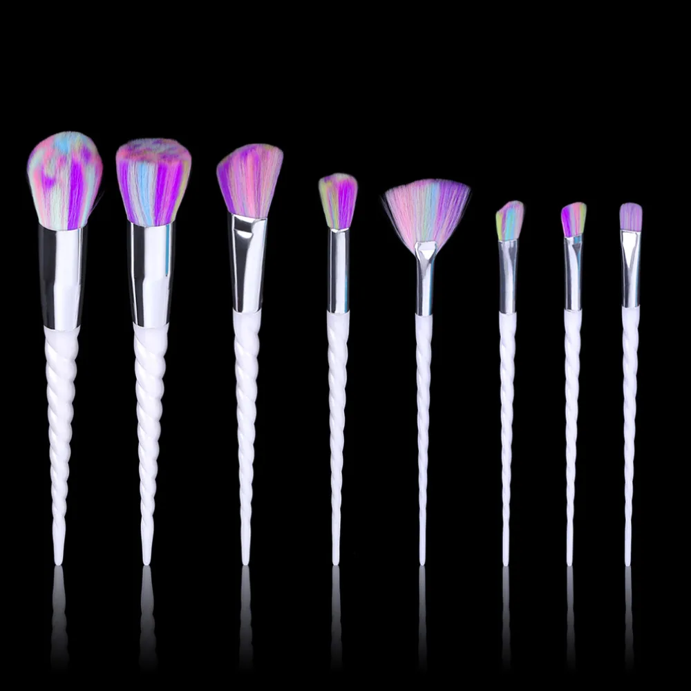 8 Pcs Soft Makeup Brushes Face Eyes Cosmetic Tools Foundation Eyshadow Blusher Powder Blending Brush Set