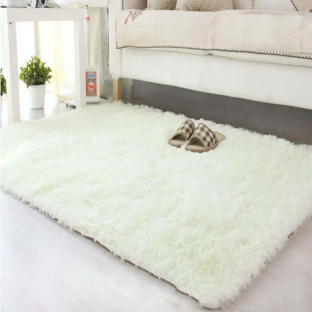 80*120cm Large Size Fluffy Rugs Anti-Skiding Shaggy Area Rug Dining Room Carpet