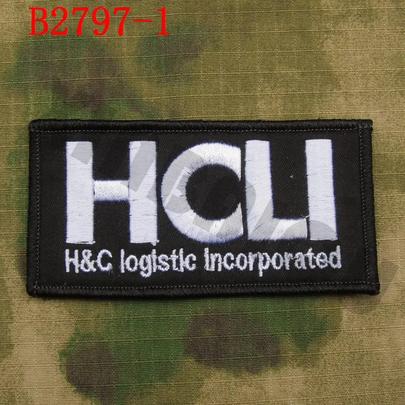 Вышивка патч Jormungand HCLI H& C логистический встроенный крючок на - Цвет: B2797 Black