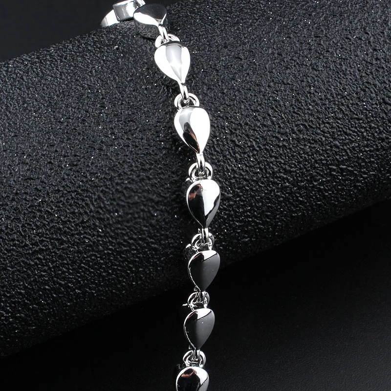 Jiayijiaduo Свадебные Ювелирные наборы ожерелье серьги набор для женщин Изысканный AAA циркон серебряный цвет ювелирные изделия капли воды