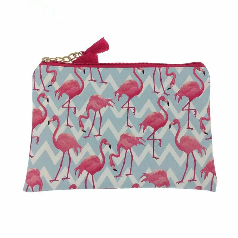 M402 мультяшная сумка для женщин животное Фламинго лист кисточкой Подвески из ткани сумка для девушек женская сумка подарок - Цвет: 1