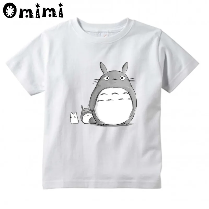 Children's Anime My Neighbor Totoro Printed T Shirt Kids Great Casual Short Sleeve Tops Boys and Girls Cute T-Shirt