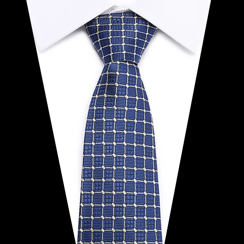 Новая мода геометрический плед Галстуки Жених шелковый галстук Для мужчин S Мягкий галстук для Для мужчин printting Gravata мужской галстук Для