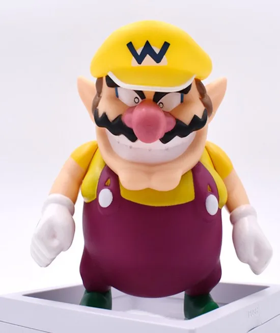 13 см Фигурки "Супер Марио" игрушки Super Mario Bros Bowser Luigi Koopa Yoshi Mario Maker Odyssey ПВХ фигурка модель куклы игрушки - Цвет: Wario