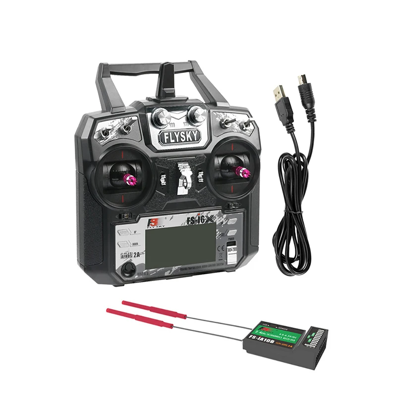 $41.11 Flysky FSi6X 24G 10CH 6CH Transmitter with IA6B I6X X6B IA10B RX For Fixedwing Glider Mu