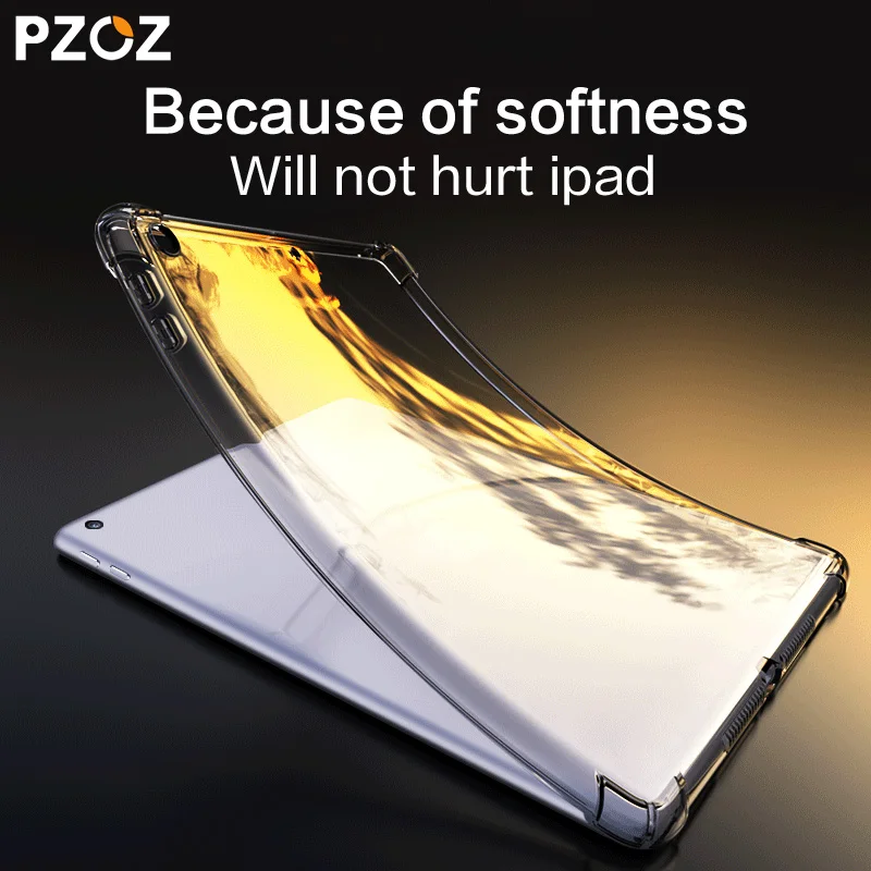 PZOZ для нового iPad Pro 12 9 11 чехол 2017 2018 ipad 7 Air mini 1 2 3 4 5 Силиконовый противоударный