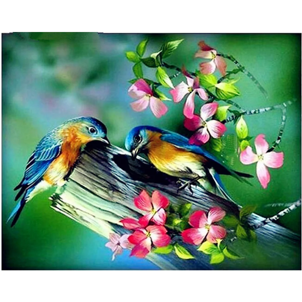 

DIY Diamond Painting Cross Stitch Crystal Needlework Diamond Embroidery Full Square Diamond Decor Animal bird sparrow H722