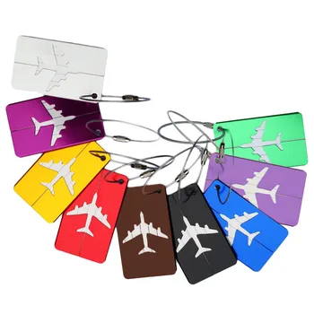 

New style Airplane Shape Square Luggage Tag Luggage Checked Boarding Elevators multicolor Accessories bolsa feminina