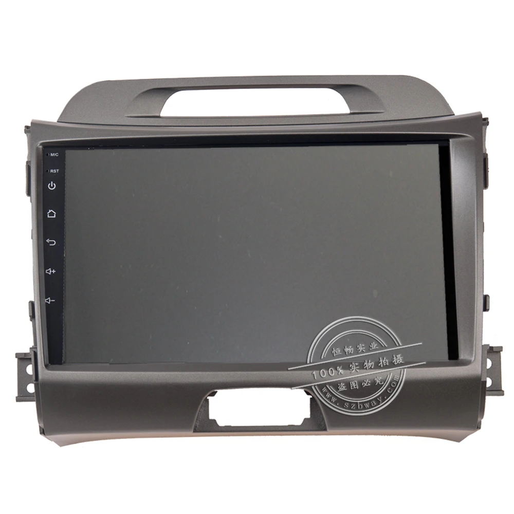 Top HACTIVOL 9" 1024*600 Quadcore android 8.1 car radio gps navi for KIA SPORTAGE R 2010-2011 car DVD player with 1G RAM 16G ROM 3