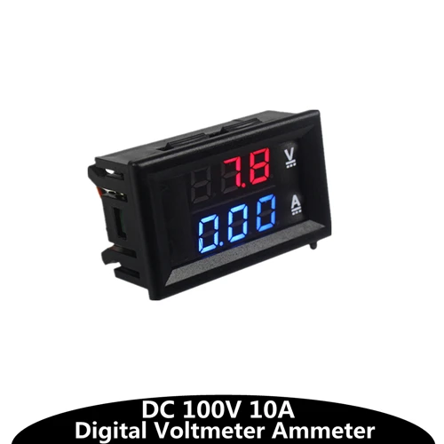 VOLTIMETRO/AMPERIMETRO DIGITAL DC 0-100V 10A