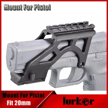 KINSTTA Тактический лазерный фонарик MAKO PRO GIS рейку с Пикатинни для пистолет Glock 17 19 20 21 22 23 34 Gen 3 и 4