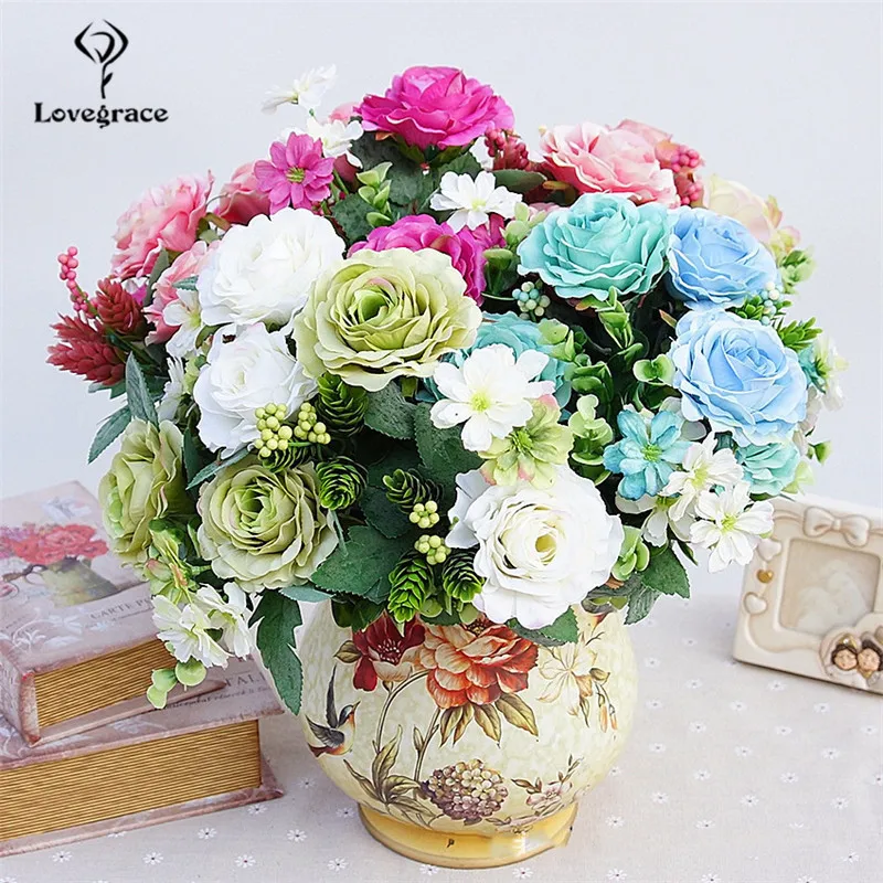 artificial rose bouquet (8)