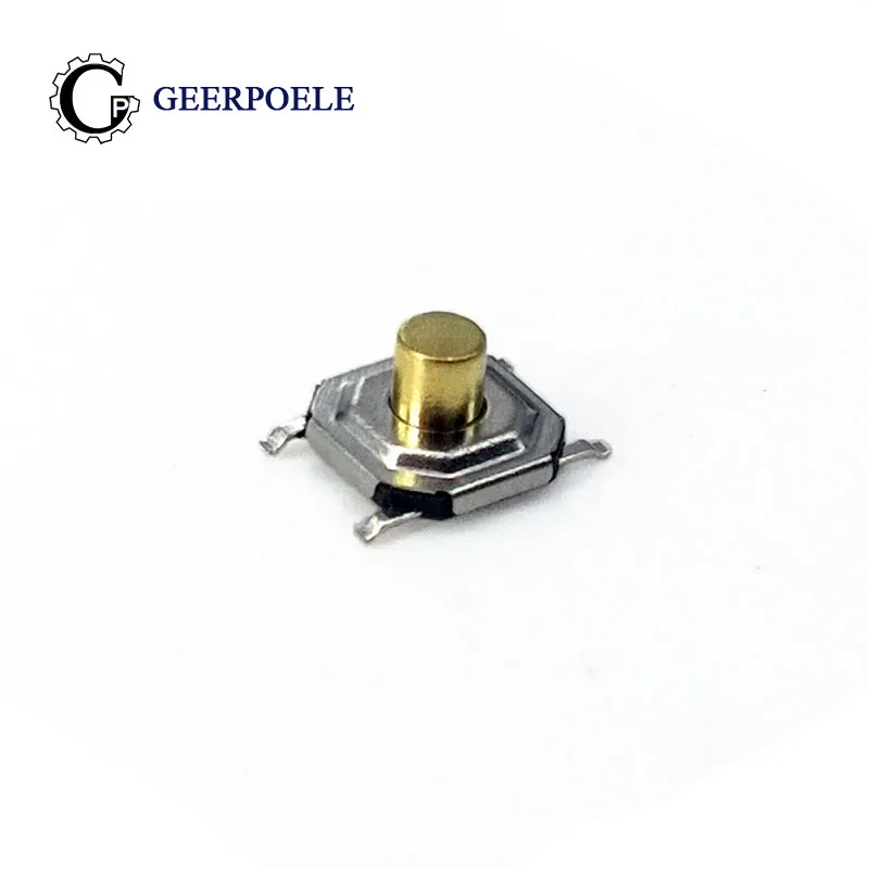 

50 pcs/lot 5.2*5.2*3.0 4 Pin 12V 0.5A Push Button Switch Metal Tactile Micro Tact SMT Touch Switch