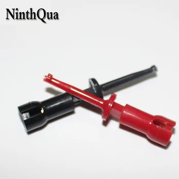 

5pairs Mini Copper Logic Test Hook with Insulated Nylon Sheath Soldering Type Testing Adaptor Conenction