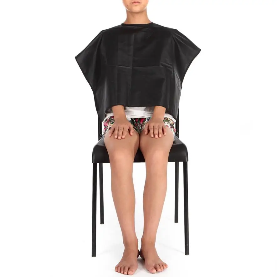Children Hairdresser Cutting Hair Waterproof Cloth Salon Barber Gown Cape Hairdressing Hairdresser 3JU29
