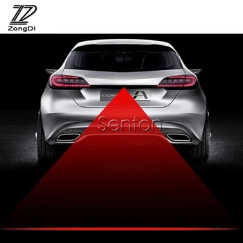 

ZD 12V For VW Passat B5 B6 Polo Golf 4 5 Chevrolet Cruze Lada Granta RAM Car Strobe Warning Laser Tail Fog Lights LED Stickers