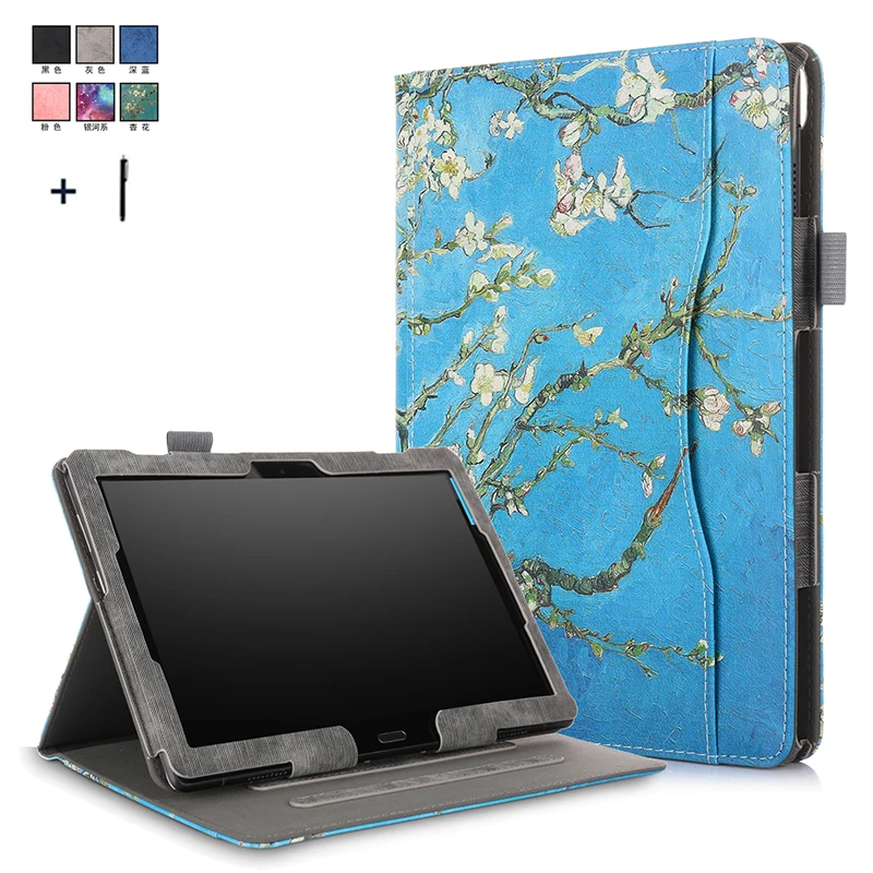 

For Lenovo Tab P10 TB-X705F TB-X705L 10.1''Smart Flip Leather Case Cover For Lenovo Tab M10 TB-X605F Frame Card Money Slot +Pen
