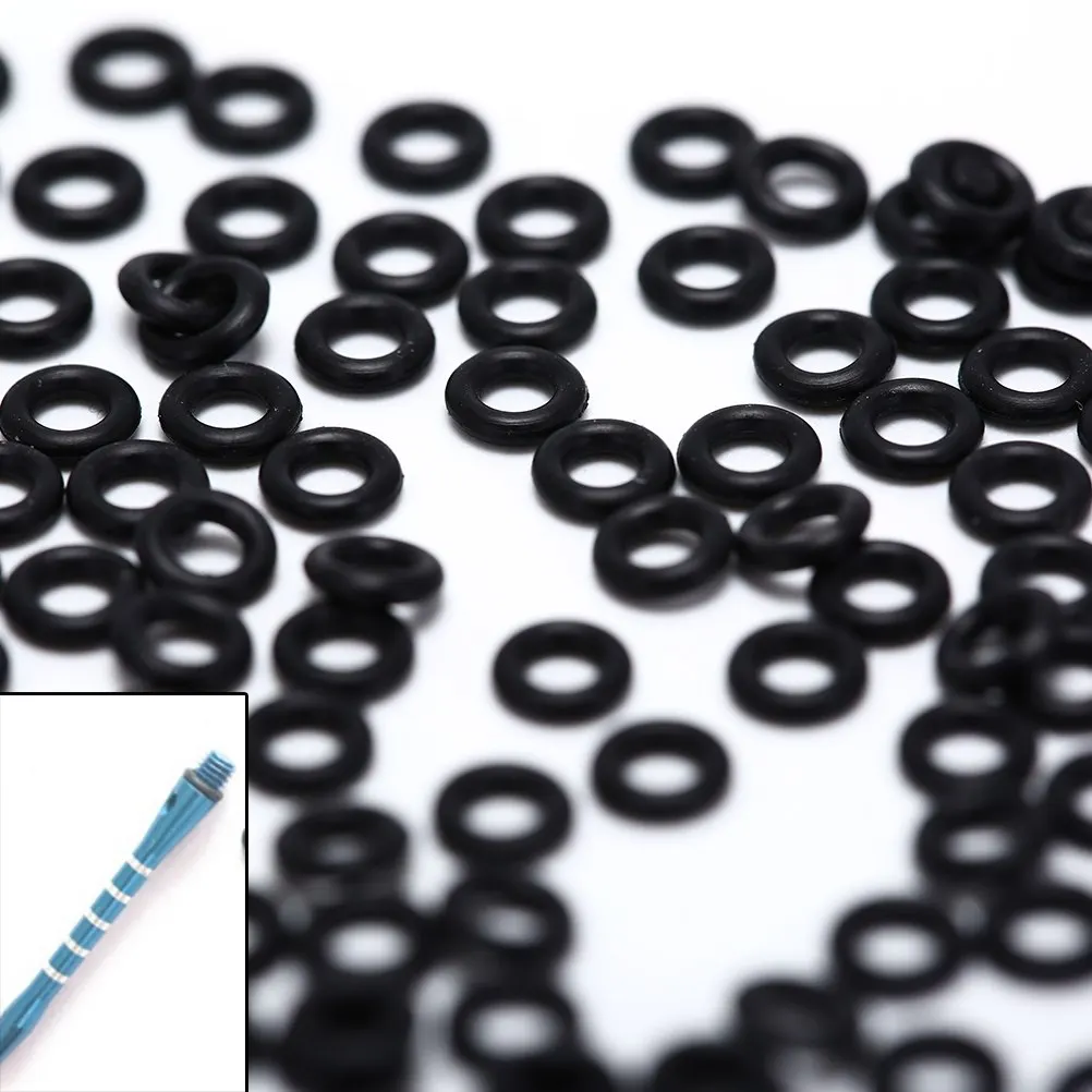 

Gmarty 100Pcs/Set Hunting Rubber O Ring Black Gasket Grip Washer Grommets Stems/Flights Darts Arrow Tips Replace Accessories