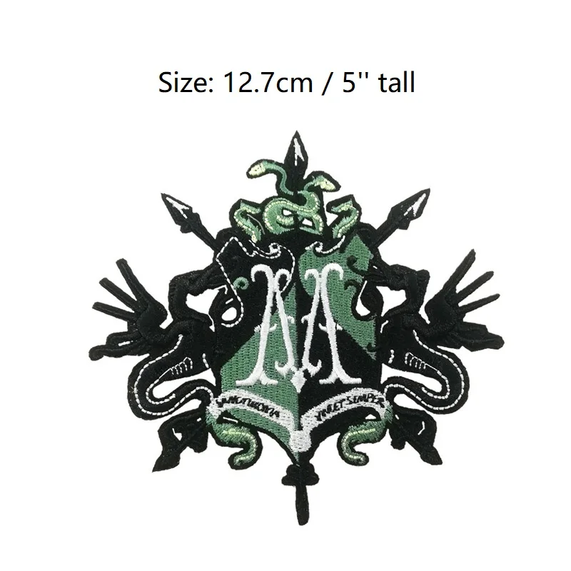 

5'' Harry Patch Badge Costume Draco Malfoy TV Movie Series Uniform applique iron on sew on badge collector For Shirt