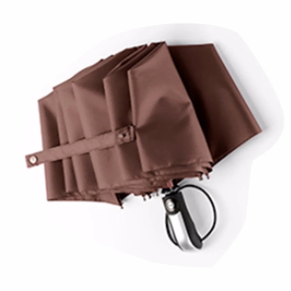 Полностью автоматическая установка для монтажа на солнце зонтик складной зонт в три сложения с 10 спицами Бизнес зонтик Для мужчин Для женщин Зонт усиленный минималистский стиль