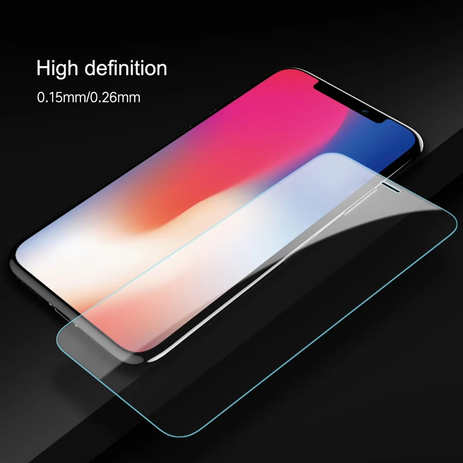 2.5D высокопрозрачная пленка из закаленного стекла для iPhone X, рок прозрачная стеклянная пленка с полным покрытием экрана протектор экрана для iPhone X стекло