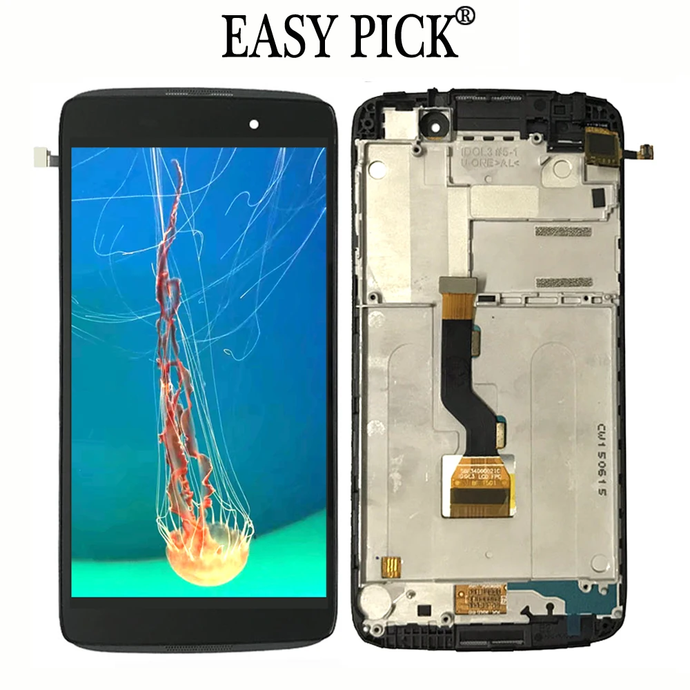 

For Alcatel One Touch Idol 3 lte OT6039 OT-6039H 6039J 6039S 6039K 6039Y LCD DIsplay Touch Screen Digitizer Assembly